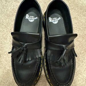 Doc Martens Adrian Smooth Quad Leather Platform with tassels Size 9